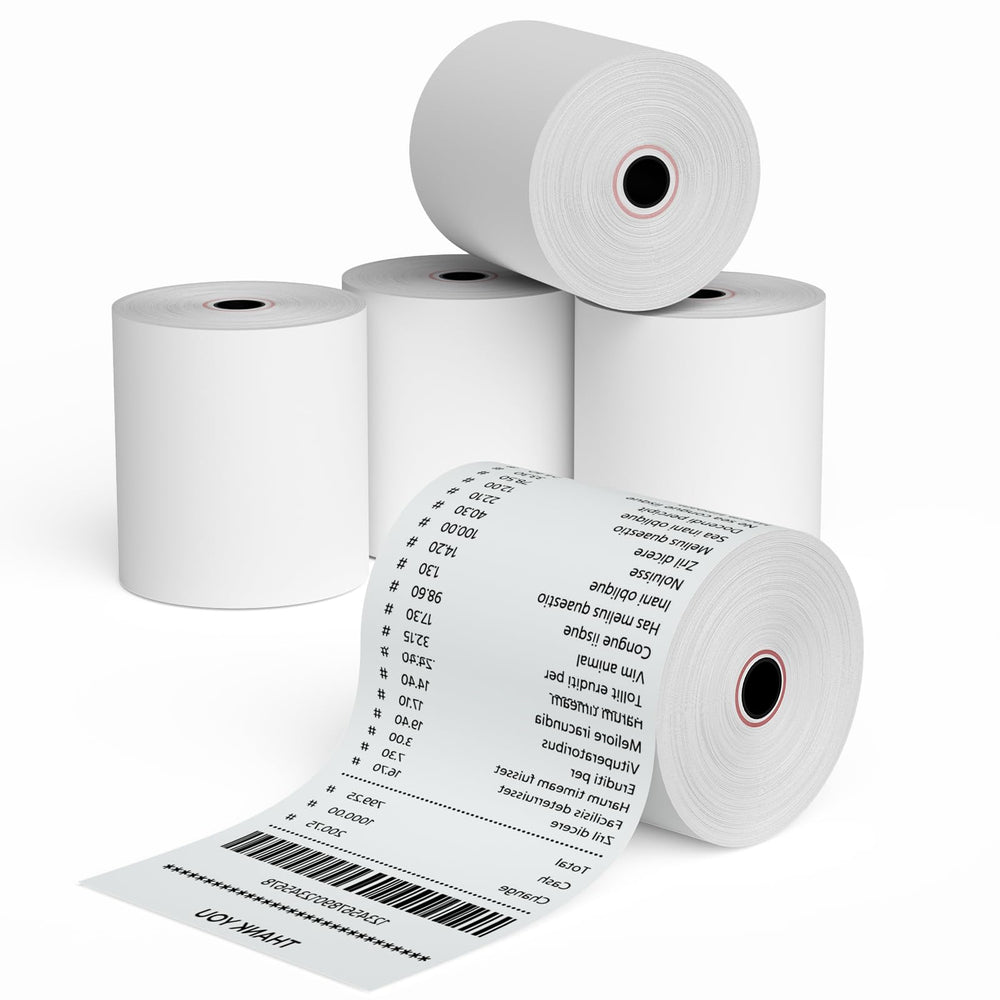 ThermaMark Phenol-Free Thermal Receipt Paper 3.125" (80mm) x 230' – 10 Rolls/Case – RPT3.125-230-PF-10PK