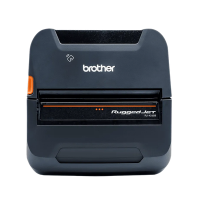 Brother RuggedJet RJ4255WB: Mobile 4" Direct Thermal Printer w/USB-C, Wi-Fi, Bluetooth/MFi & NFC