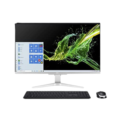 Acer Aspire C27-962-UA91 AIO Desktop, 27" Full HD Display, 10th Gen Intel Core i5-1035G1, NVIDIA GeForce MX130, 12GB DDR4, 512GB SSD, 802.11ac Wi-Fi, Wireless Keyboard and Mouse, Windows 10 Home