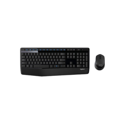 Logitech MK345, Wireless Combo Full-Sized Keyboard with Palm Rest and Comfortable Right-Handed Mouse, Club Caddie