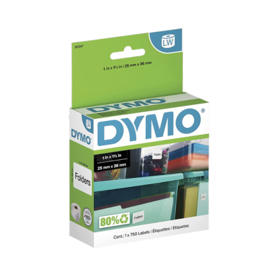 Dymo, Labels, 1" X 1.5" Multipurpose Labels, 750 Labels, 1 Roll