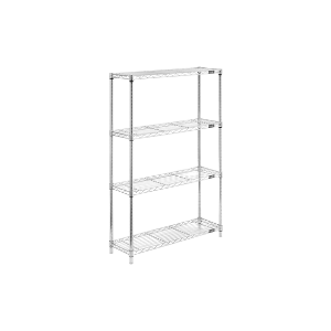 Chrome Wire Shelving Unit - 36 x 12 x 54"
