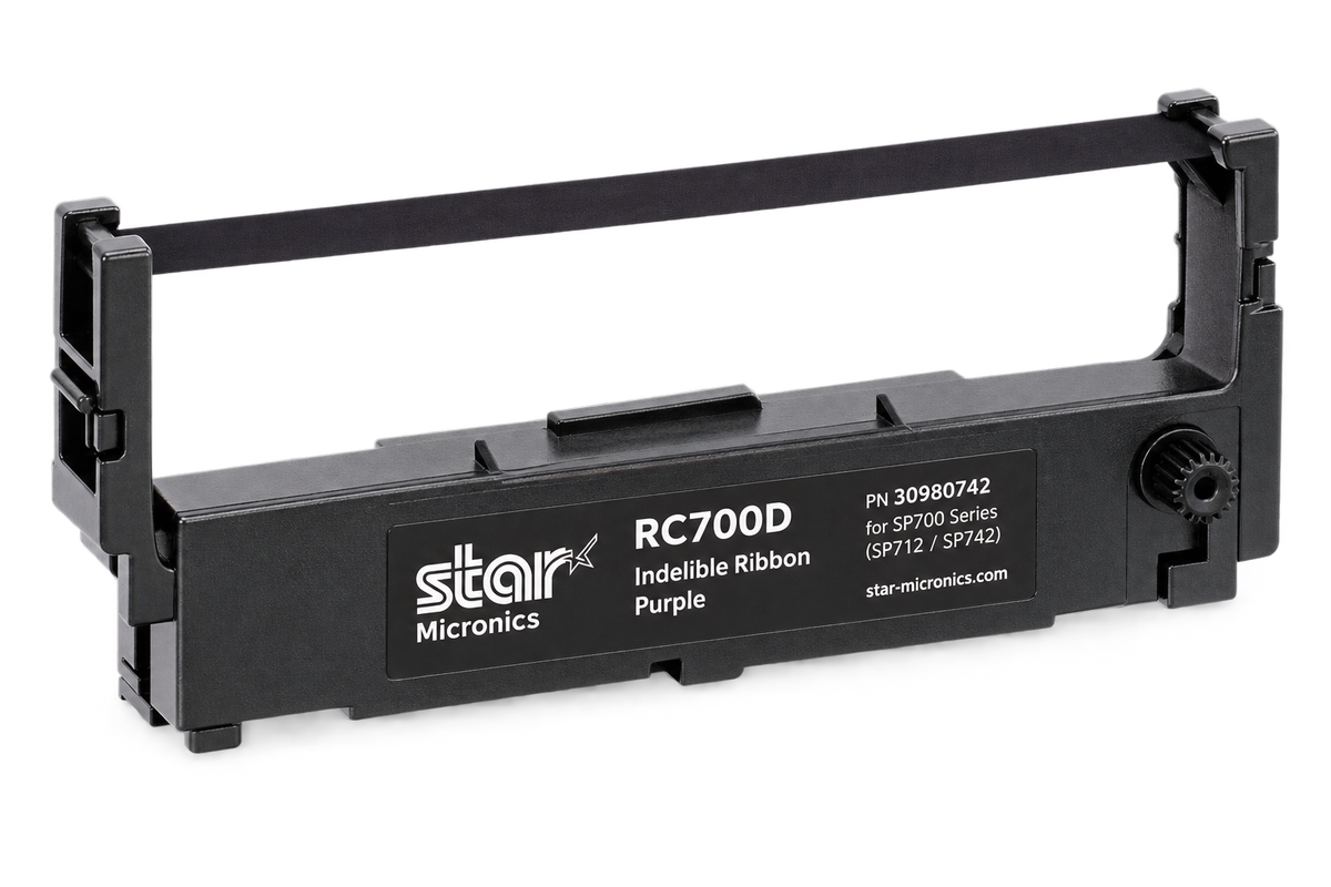 Star Micronics RC700D indelible ribbon for SP742 dry cleaning printers
