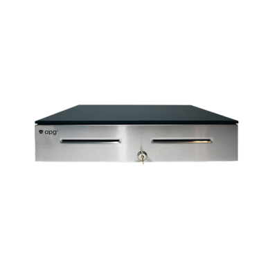 APG, Vasario Cash Drawer, Stainless Steel Front, 16.2 x 16.4