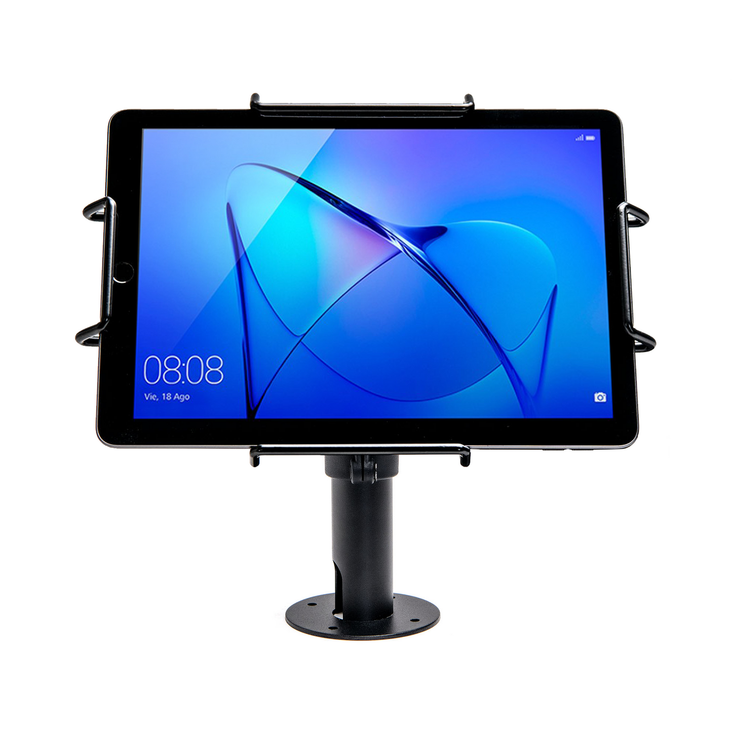 Tablet Mount, 7-Inch Pole, Counter Top Mount, Installation Kit Included, Black
