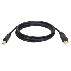 SYSTEM, FCL,USB A TYPE TO B TYPE VERSION 2.0 10FT W/ROHS, GRAY