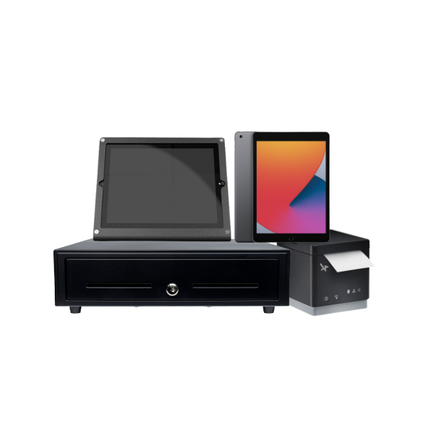 Addmi Standard Bundle: iPad 10.2" 32GB WiFi, mC-Print3, Windfall Stand, CD3-1313 Cash Drawer