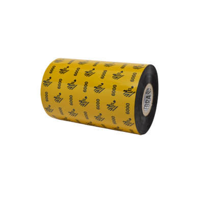 Zebra, Wax Ribbon, 4.33" X 1476', 24 Rolls per Case