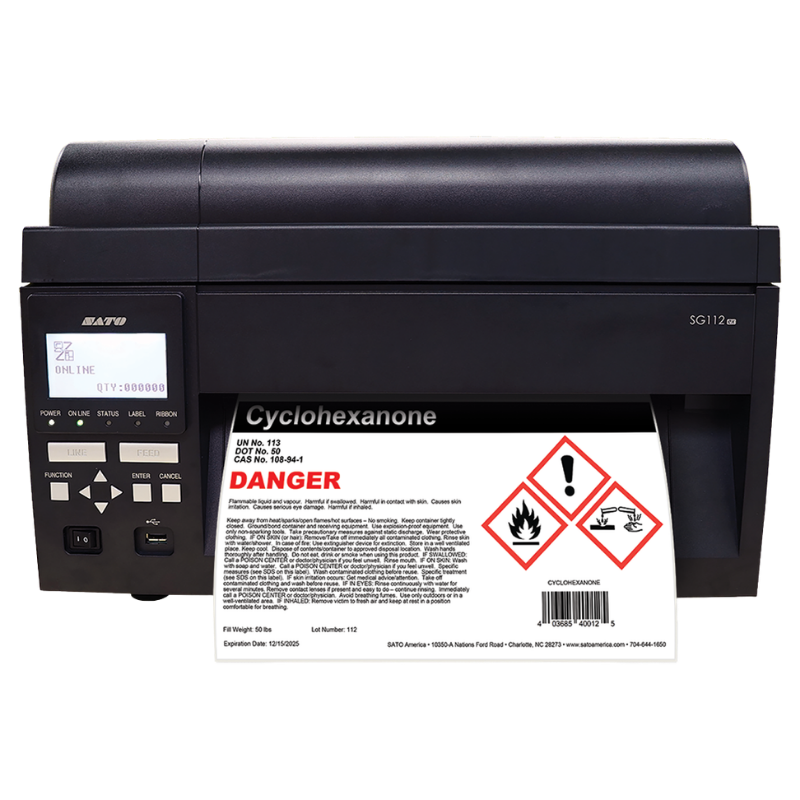 Sato, SG112-ex, 10.5" Industrial Thermal Label Printer