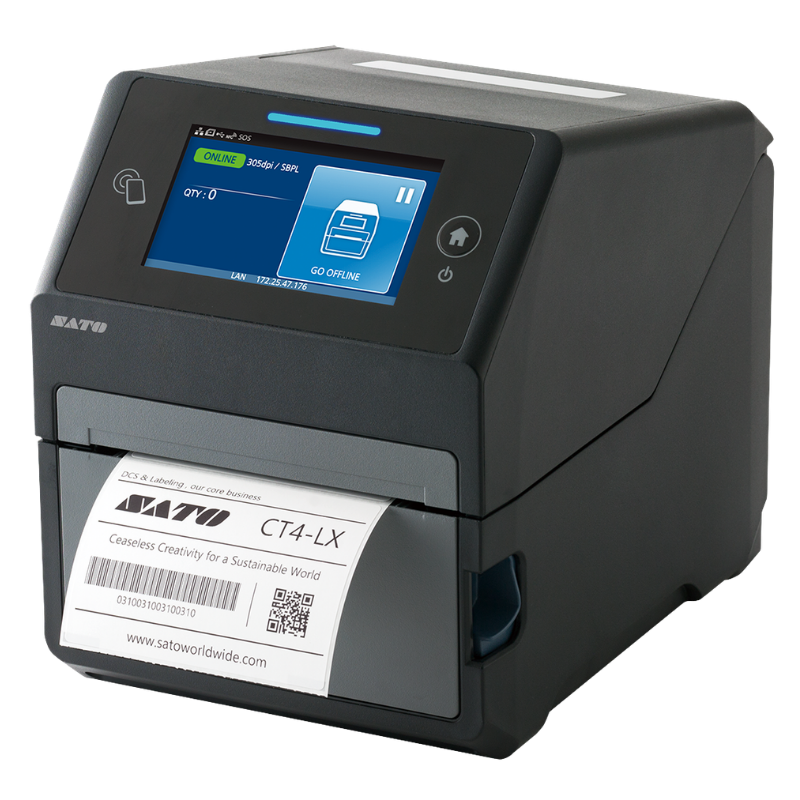 Sato, CT4-LX, 4" Direct Thermal Desktop Label Printer