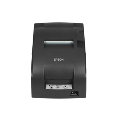 Epson, TM-U220B, Dot Matrix Receipt Printer, Ethernet, Dark Gray, Autocutter, Adapter C Power Supply Included (E04), MPOS