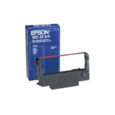 ERC-38BR-CASE,Epson, Erc-38Br, Consumables, Black & Red Ink Ribbon, For Use In Tm-U220, Tm-U210, Tm-U230, Tm-U325, Tm-U375, Tm-U300, Tm-U200, Case Is 10 Ribbons, Sold As A Case Only