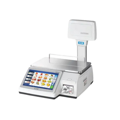 CAS, CL-7200, Touchscreen Label Printing Scale, 30 lb Capacity, Ethernet and Wireless