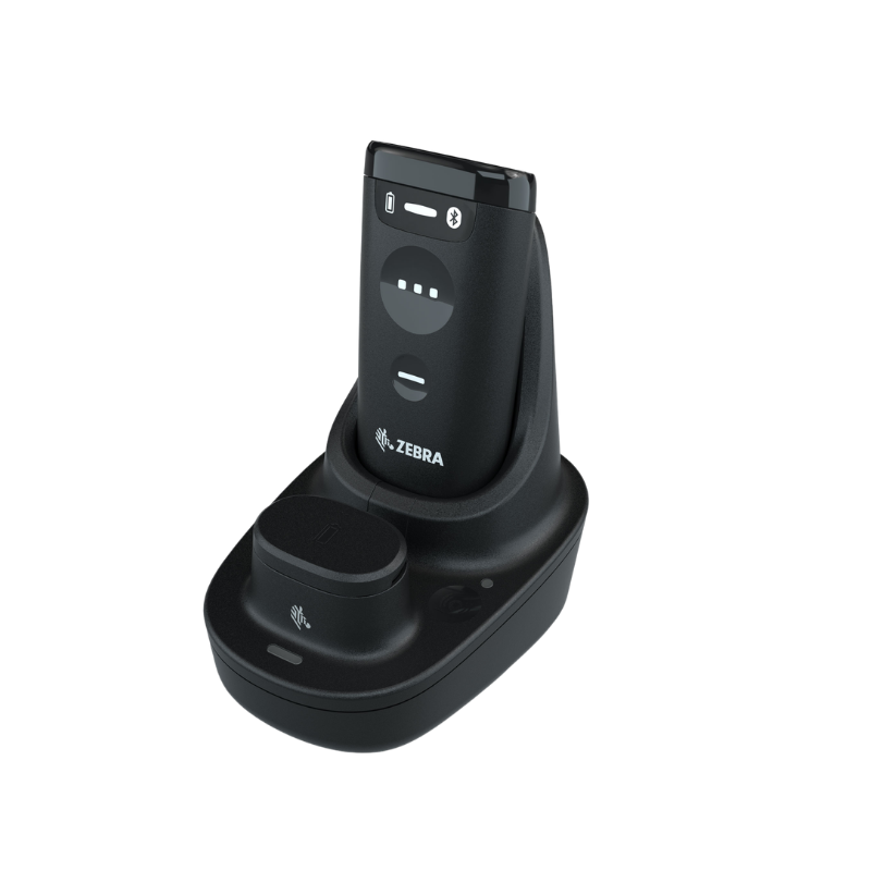 Zebra, CS6080-SR Cordless Barcode Scanner, Standard Cradle Kit: CS6080-SR40004VZWW Scanner, CR6080-SC100F4WW Cradle, CBL-CS6-S07-04 USB-C Cable