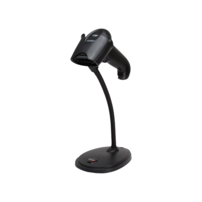Custom America, EVO 2D Corded Barcode Scanner, USB with EasyDL and Stand