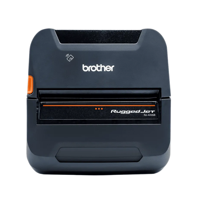 Brother RuggedJet RJ4255WB: Mobile 4" Direct Thermal Printer w/USB-C, Wi-Fi, Bluetooth/MFi & NFC