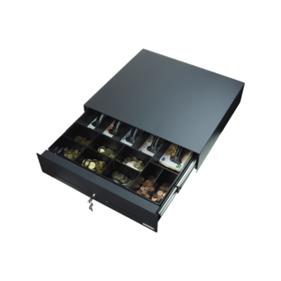 APG, Slide-Out Cash Drawer, 8C6N(3 over 3), Black, 340 x 450 x 107, NetPRO 490A (no alarm), Ethernet Interface
