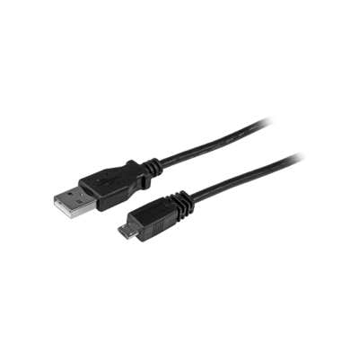 1 ft. (0.3 m) USB to Micro USB Cable - USB 2.0 A to Micro B - Black - Micro USB Cable (UUSBHAUB1)