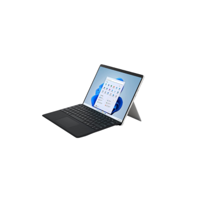 Microsoft Surface Pro 8, 12.3" Touch Screen, Intel Core i5-8GB Memory, 128GB SSD with Black Type Cover (Lastest Model) Platinum with Windows 11