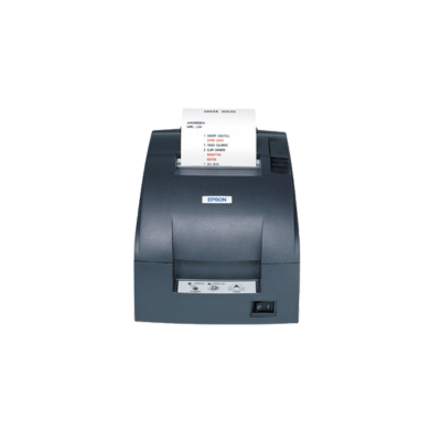 Epson, TM-U220B, Dot Matrix Receipt Printer, Ethernet (E04), Epson Dark Gray, Autocutter, Adapter C Power Supply Included