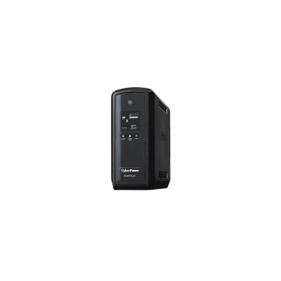 CyberPower CP1000PFCLCD UPS 1000VA 600W PFC compatible Pure sine wave - 1000VA/600W - Mini-tower - 3 Minute Full Load - 10 x NEMA 5-15R 10 OUT 15A LCD AVR RJ11/45/COAX 3YR