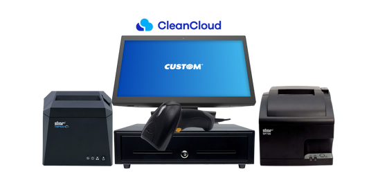 Dry Cleaner Bundle: All in one PC, Thermal Receipt Printer, Scanner, Tag Printer, Cash Drawer