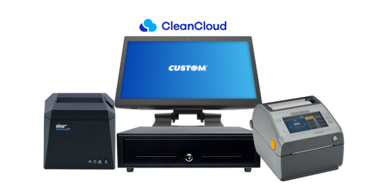 Wash, Dry, Fold Bundle: All in one PC, Thermal Receipt Printer, Label Printer, Cash Drawer, Scale