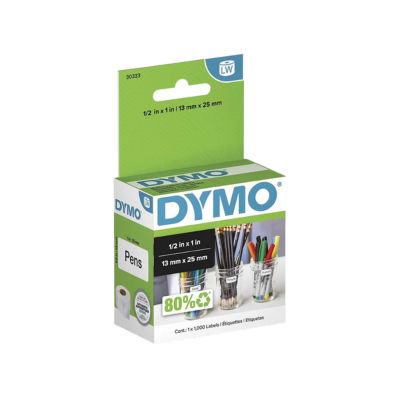 Dymo, Labels, 0.5" X 1" Multipurpose Labels, 1,000 Labels, 1 Roll