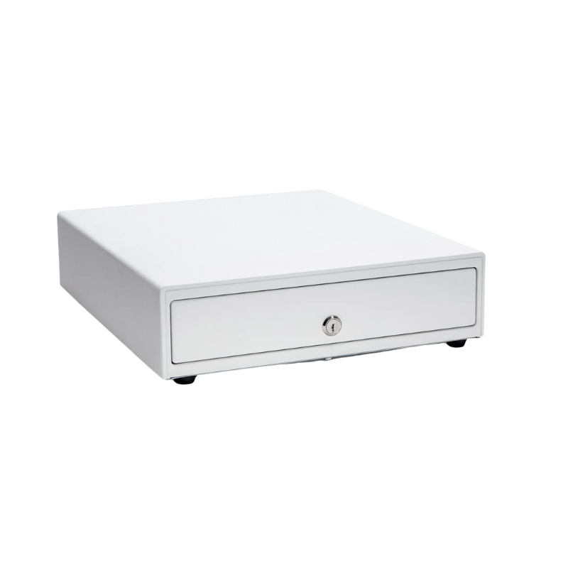 Star Micronics Cash Drawer, CD4-1616WT55-S2, Choice Cash Drawer, White, 16WX16D, Printer Driven, 5BILL-5COIN, 2 Media Slots, Cable Included