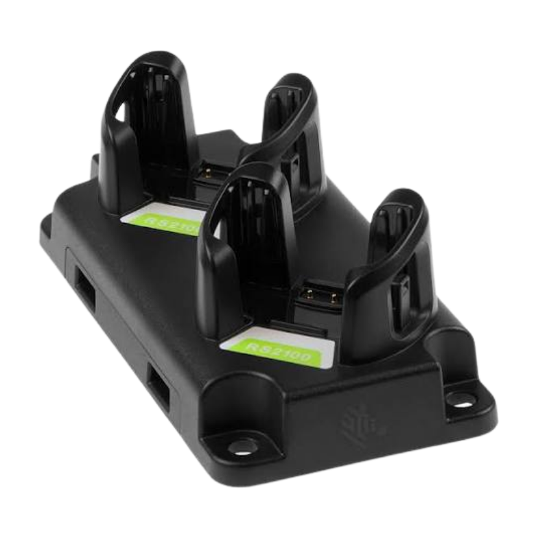 Zebra, RS2100 2-SLOT Scanner Charger, Allows Charging Of 2 RS2100 Wearable Scanners, Requires AC Power Supply PWR-WUA5V12W0US And USB-C
