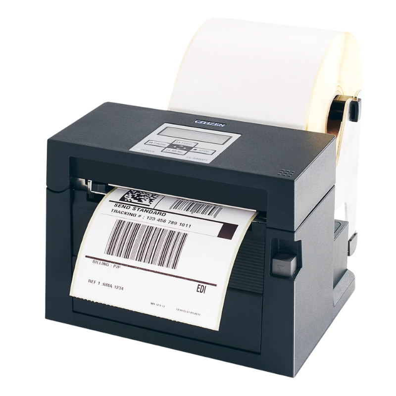 Citizen, CL-S400DT, Ticket Printer, Bluetooth, USB, Serial with Roll Holder