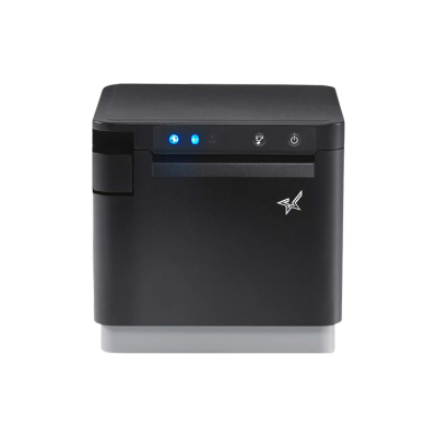 Star Micronics, mC-Print3, Thermal Receipt Printer, 3", Cutter, Ethernet (LAN), USB, CloudPRNT, Black, Ext Ps Included