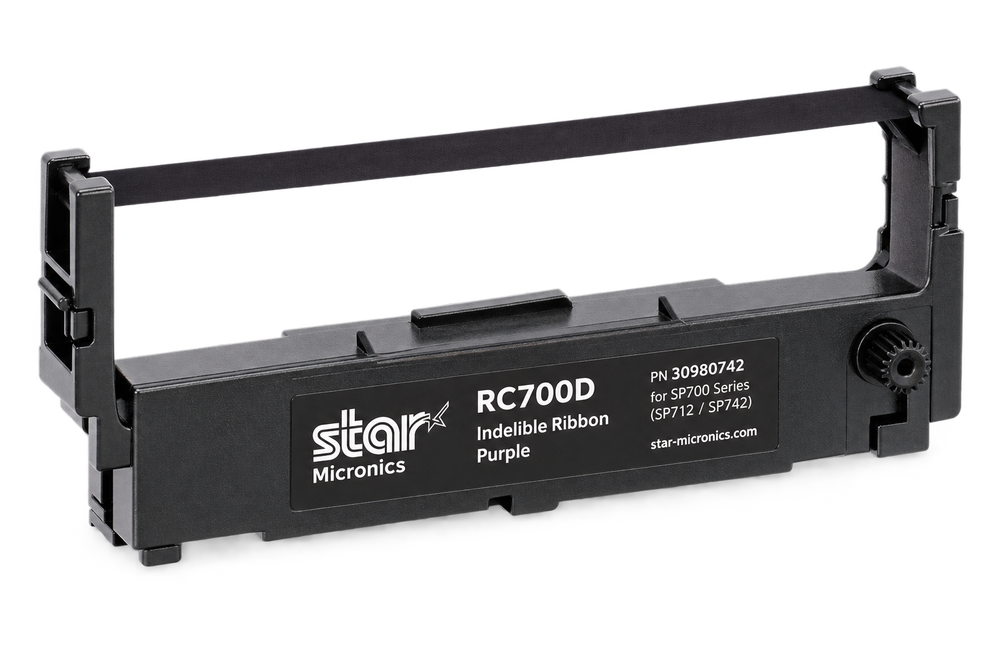 Star Micronics RC700D indelible ribbon for SP742 dry cleaning printers