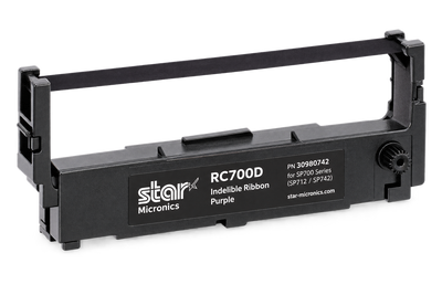 Star Micronics RC700D Indelible Ribbon for SP742 Dry Cleaning Printers | 30980742