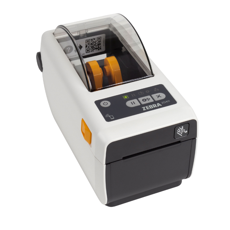 Zebra AIT, Printer, ZD411, DT, Healthcare, 300 DPI, USB, USB Host, Ethernet, BTLE5, US Cord, EZPL