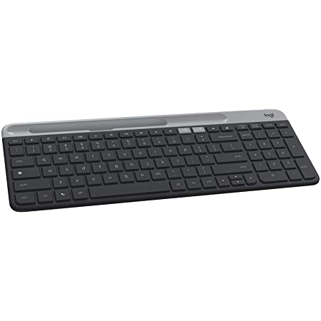 Logitech K580 Slim Multi-Device Wireless Keyboard for Chrome OS- Bluetooth/USB Receiver, Easy Switch, 24 Month Battery, Desktop, Tablet, Smartphone, Laptop Compatible