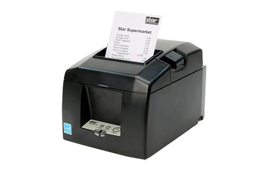 TSP654IIW-24, Thermal, Wifi-LAN, Ethernet, USB, Two Peripheral USB, CloudPRNT, Ext PS Included