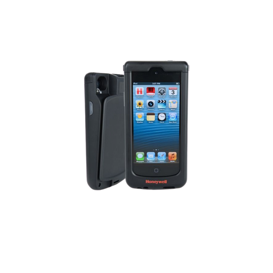 Honeywell, Captuvo, Sled For Apple Ipod Touch 5G & 6G, Std Range Imager W/ Green Led Aimer, Std Battery, Msr, Black, Lev. 6 Wall Charger W/Us And Eu Plugs, Usb Cable, Documentation