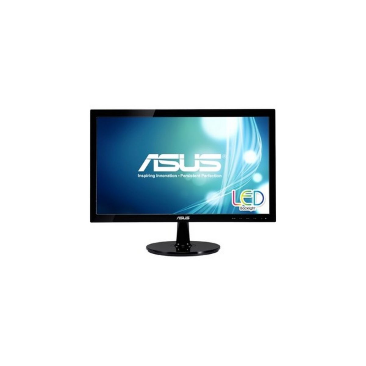 Asus VS207T-P 19.5" HD+ LED LCD Monitor - 16:9 - Black - 1600 x 900 - 16.7 Million Colors - 250 Nit - 5 ms - 75 Hz Refresh Rate - 2 Speaker(s) - DVI - VGA VGA DVI-D SPKR HDCP