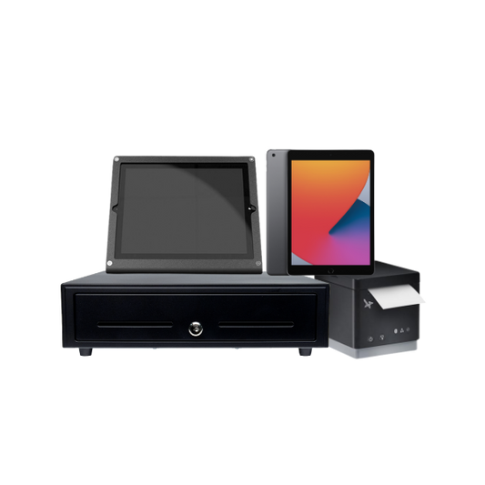 Addmi Standard Bundle: iPad 10.2" 32GB WiFi, mC-Print3, Windfall Stand, CD3-1313 Cash Drawer