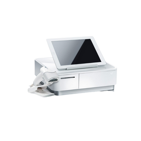 Star Micronics, mPOP, Integrated Printer & Cash Drawer, Universal Tablet Stand, USB Cable, Int PS, White/Black