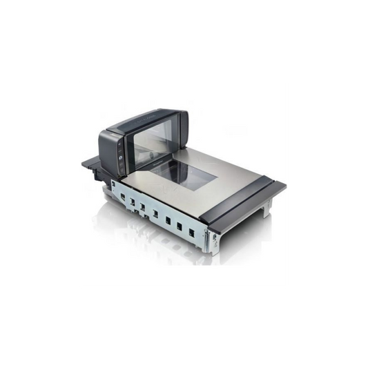 Datalogic Magellan 9400i scanner/scale, English No Display, Long sapphire platter w/fixed produce rail/flange mount, US single interval/English, Digimarc w/scale sentry, None, CSS w/bonnet mount, US brick &cord, RS232 cable/ICL9620,NCR PC