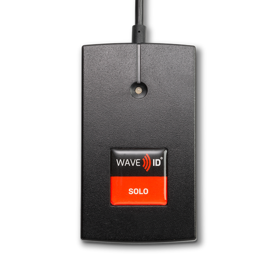 RFIDEAS, Wave ID Solo, 13.56MHZ, CSN, Black, USB Reader